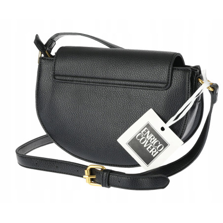 Torebka damska Pojemna Mała Listonoszka Miejska na Ramię EC3223 Czarna