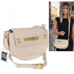 Torebka damska Pojemna Mała Listonoszka Miejska na Ramię EC3223 Beżowa