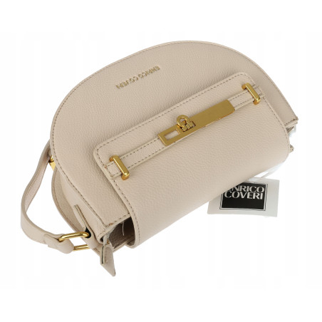 Torebka damska Pojemna Mała Listonoszka Miejska na Ramię EC3223 Beżowa