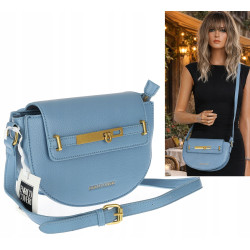 Torebka damska Pojemna Mała Listonoszka Miejska na Ramię EC3223 Niebieska