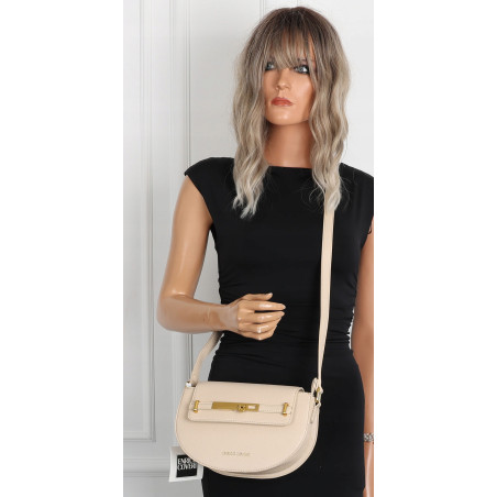Torebka damska Pojemna Mała Listonoszka Miejska na Ramię EC3223 Beżowa