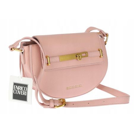 Torebka damska Pojemna Mała Listonoszka Miejska na Ramię EC3223 Różowa