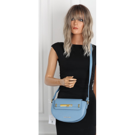 Torebka damska Pojemna Mała Listonoszka Miejska na Ramię EC3223 Niebieska