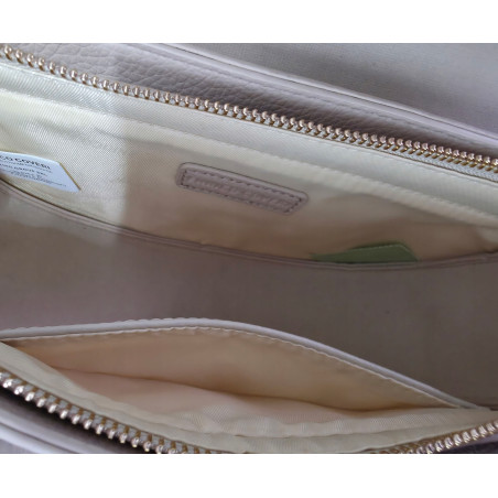 Torebka damska Pojemna Mała Modna Listonoszka Miejska na Ramię EC3223 Biała