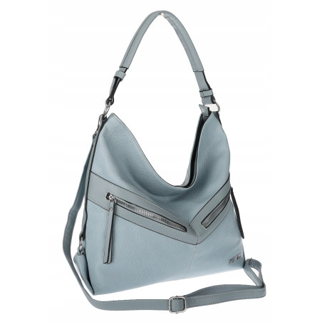 Torebka Damska Shopper WOREK Modna Listonoszka A4 Pojemna 4103 Niebieska