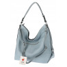 Torebka Damska Shopper WOREK Modna Listonoszka A4 Pojemna 4103 Niebieska