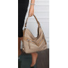 Torebka Damska Shopper WOREK Modna Listonoszka Duża A4 Pojemna 4103 Beżowa