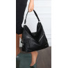 Torebka Damska Shopper WOREK Modna Listonoszka Duża A4 Pojemna 4103 Czarna