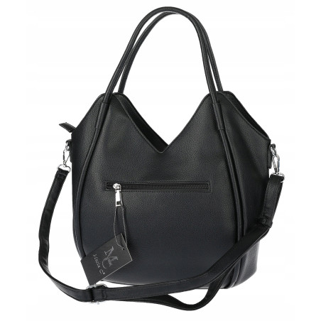 Torebka Damska kuferek shopper elegancka pojemna modna torba MC602 Czarna