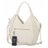 Torebka Damska kuferek shopper elegancka pojemna modna torba MC602 Beżowa