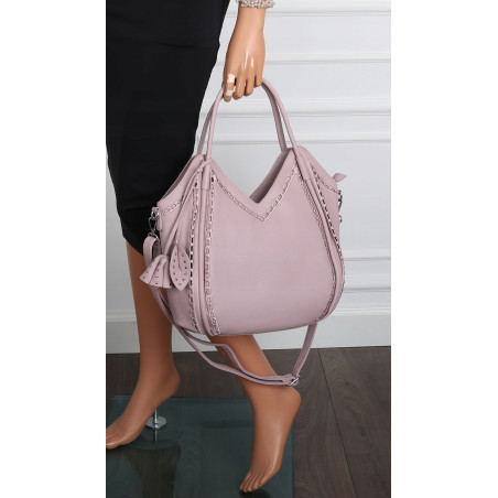 Torebka Damska kuferek shopper elegancka pojemna duża torba MC602 Fioletowa