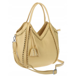 Torebka Damska kuferek shopper elegancka pojemna modna torba MC602 Żółta