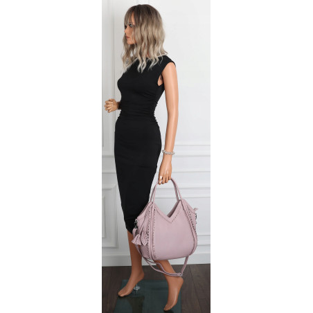 Torebka Damska kuferek shopper elegancka pojemna duża torba MC602 Fioletowa