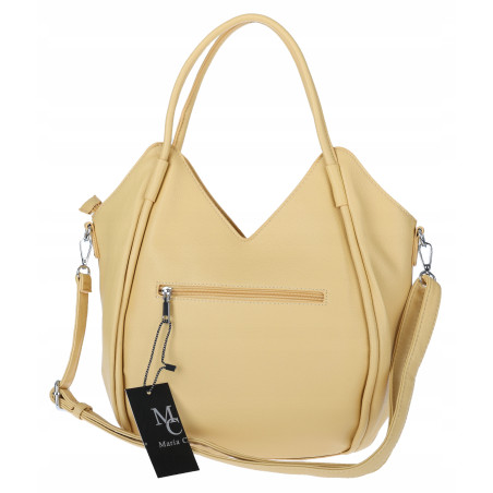 Torebka Damska kuferek shopper elegancka pojemna modna torba MC602 Żółta
