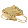 Torebka Damska kuferek shopper elegancka pojemna modna torba MC602 Żółta