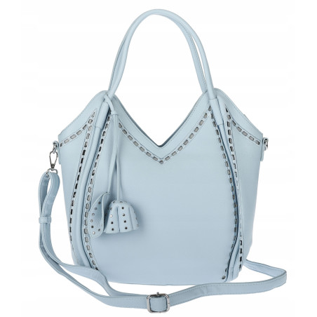 Torebka Damska kuferek shopper elegancka pojemna duża torba MC602 Niebieska