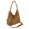 Torebka Damska Listonoszka Shopper Duża Torba na Ramię Worek 0841 Brązowa