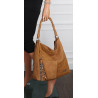 Torebka Damska Listonoszka Shopper Duża Torba na Ramię Worek 0841 Brązowa
