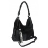 Torebka Damska Listonoszka Shopper Duża A4 Torba na Ramię Worek 0841 Czarna