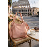 Torebka Damska Listonoszka Modna Duża A4 Torba Shopper Worek 6702 Różowa
