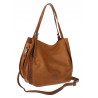 Torebka Damska Listonoszka Modna Duża A4 Torba Shopper Worek 6702 Brązowa