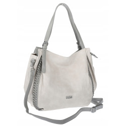 Torebka Damska Listonoszka Modna Duża A4 Torba Shopper Worek 6702 Szara