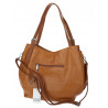 Torebka Damska Listonoszka Modna Duża A4 Torba Shopper Worek 6702 Brązowa