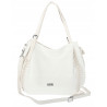 Torebka Damska Listonoszka Modna Duża A4 Torba Shopper Worek 6702 Biała