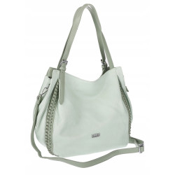 Torebka Damska Listonoszka Modna Duża A4 Torba Shopper Worek 6702 Zielona