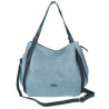 Torebka Damska Listonoszka Modna Duża Torba Shopper Worek 6702 Niebieska
