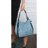 Torebka Damska Listonoszka Modna Duża Torba Shopper Worek 6702 Niebieska
