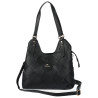 Torebka Damska Shopper Modna Pojemna A4 Torba na Ramię Pasek CH3357 Czarna