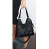 Torebka Damska Shopper Modna Pojemna A4 Torba na Ramię Pasek CH3357 Czarna