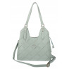 Torebka Damska Shopper Modna Pojemna A4 Torba na Ramię Pasek CH3357 Zielona