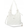 Torebka Damska Shopper Modna Pojemna A4 Torba na Ramię Pasek CH3357 Biała