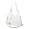 Torebka Damska Shopper Modna Pojemna A4 Torba na Ramię Pasek CH3357 Biała
