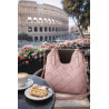 Torebka Damska Shopper Modna Pojemna A4 Torba na Ramię Pasek CH3357 Różowa