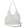 Torebka Damska Shopper Modna Pojemna A4 Torba na Ramię Pasek CH3357 Szara