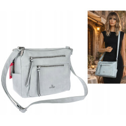 Torebka Damska Listonoszka Modna Pojemna Torba na Ramię L791A Niebieska