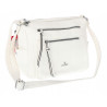 Torebka Damska Listonoszka Modna Pojemna Torba na Ramię Cross L791A Biała