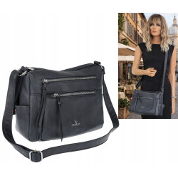 Torebka Damska Listonoszka Modna Pojemna Torba na Ramię L791A Granatowa