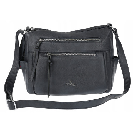 Torebka Damska Listonoszka Modna Pojemna Torba na Ramię L791A Granatowa