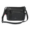 Torebka Damska Listonoszka Modna Pojemna  Torba na Ramię Cross L791A Czarna