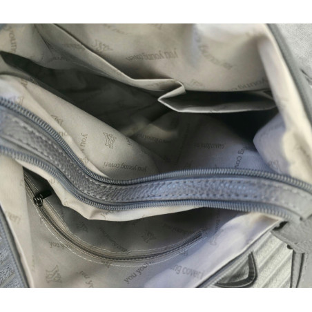 Torebka Damska Listonoszka Modna Pojemna Torba na Ramię L791A Granatowa