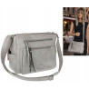 Torebka Damska Listonoszka Modna Pojemna Torba na Ramię Cross L791A Szara