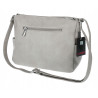 Torebka Damska Listonoszka Modna Pojemna Torba na Ramię Cross L791A Szara