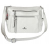 Torebka Damska Listonoszka Modna Pojemna Torba na Ramię Cross L791A Srebrna