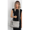 Torebka Damska Listonoszka Modna Pojemna Torba na Ramię Cross L791A Szara