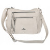 Torebka Damska Listonoszka Modna Pojemna Torba na Ramię Cross L791A Beżowa