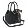 Torebka damska elegancka na ramię z apaszką klasyczna modna YM22 Czarna